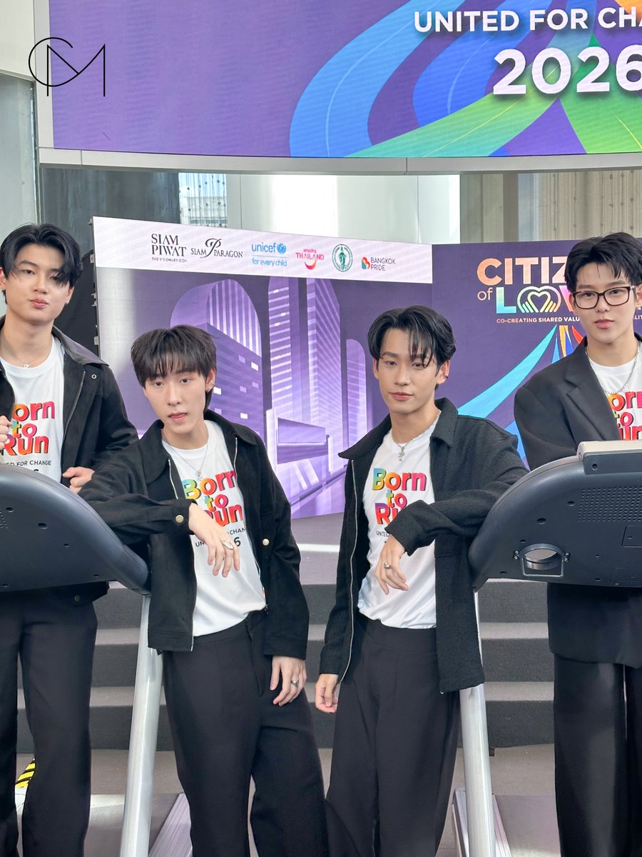 CM2Connect's tweet photo. "กฤษฎิ์, ภพ, เอ็นเจ และ โชค" ในงานแถลงข่าวเปิดกิจกรรมวิ่งการกุศล “Citizen of Love : Born to Run 2026 United for Change”
TIA51 BORN TO RUN 2026
#CitizenOflovexTia51
#njprompt #ChokDitheechok
#krmjtc #ppophs
#SiamPiwat #SiamParagon
#BeExtraordinary
#LiveExtraordinary
#DreamExtraordinary