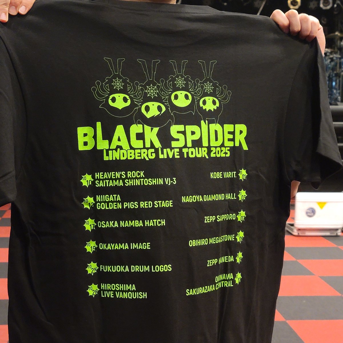LINDBERG LIVE TOUR 2025 「BLACK SPIDER」 TOUR GOODS ✨ 🔹Tシャツ