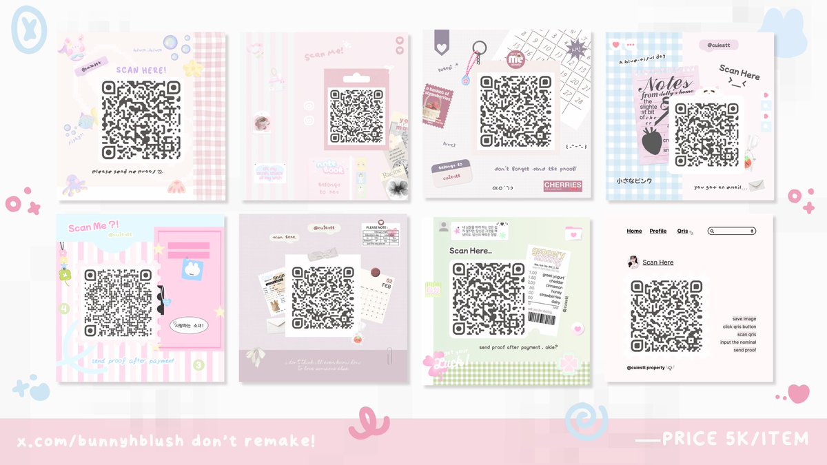 ⭐ .. / c'mere, dearie! sweetest servings of cotton candy are coming right up. ₍^. .^₎Ⳋ these QR deco are now for sale, drop by and bring one home 🩵🪽 hit me up and i'll whip one up in a jiffy~!!  #zonauang