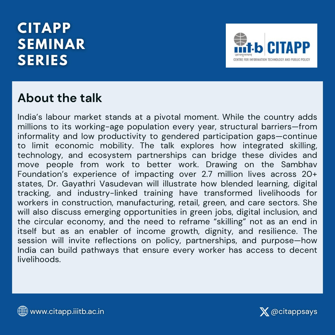 Centre for IT and Public Policy, IIIT-B tweet media