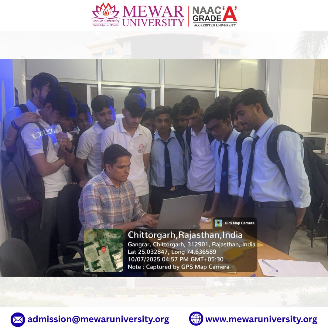 universitymewar's tweet image. 💻 #ValueAddedCourse on #DigitalEmpowerment🌐✨
The session aimed to enhance students’ understanding of digital tools, online safety, e-governance, and #technology-driven communication, empowering them to thrive in the digital era.💡
#MewarUniversity #DigitalSkills #Innovation