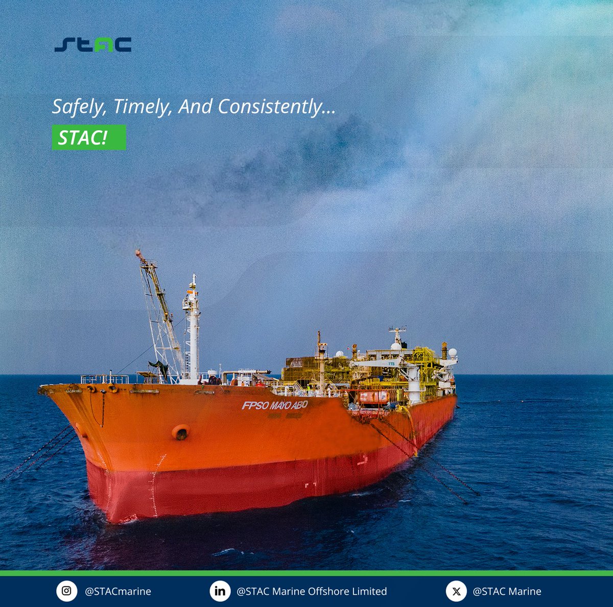 stacmarine's tweet image. At STAC Marine, we’ve built ours through proven results, strict standards, and a commitment that goes beyond operations - uplifting both industry and community.

Discipline. Expertise. Integrity.
That’s how we deliver - safely, timely, and consistently.

#STACMarine #FPSO