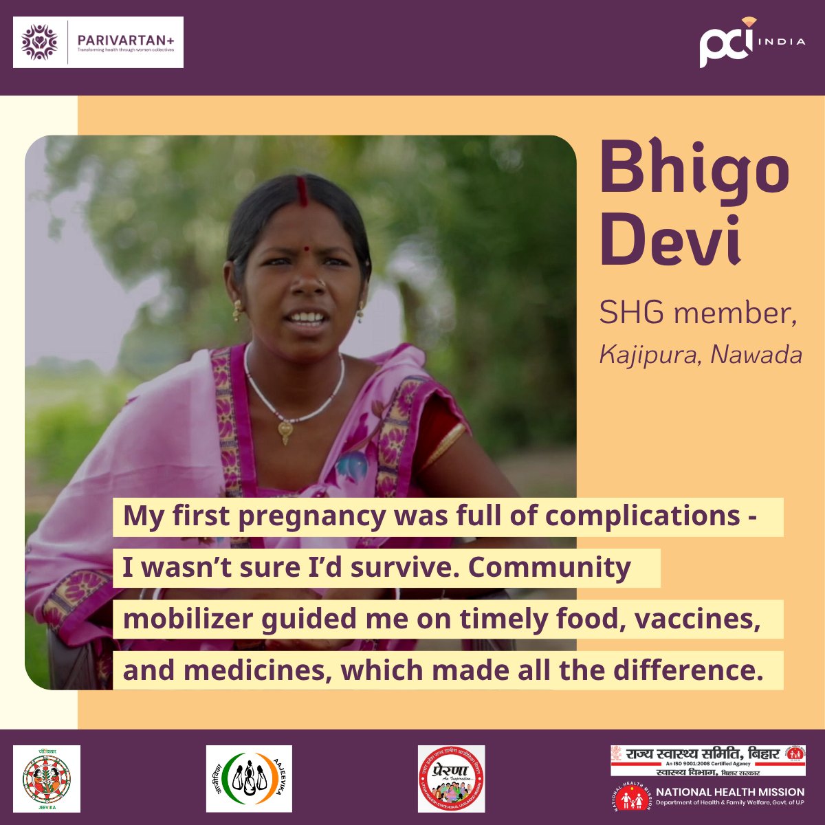🤰Pregnancy can be vulnerable, but with the right support, mothers find strength &amp; hope. Through SHGs, Parivartan+ reached 6.5M+ women in Bihar - building a system for safer pregnancies. 
<a href="/brlps_jeevika/">JEEVIKA Bihar</a> <a href="/Prerna_UPSRLM/">Prerna UPSRLM</a> <a href="/DAY_NRLM/">DAY-NRLM (Aajeevika)</a> <a href="/BMGFIndia/">Gates Foundation India</a> 
#ParivartanPlus #PublicHealth #WomenLead