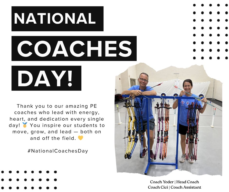 Thank you to our amazing PE coaches for leading with heart, energy, and teamwork every day! 
 #NationalCoachesDay #LeaderInMe