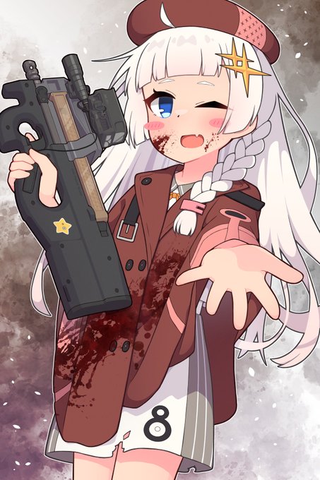 #見た人も無言で銀髪or白髪をあげる 