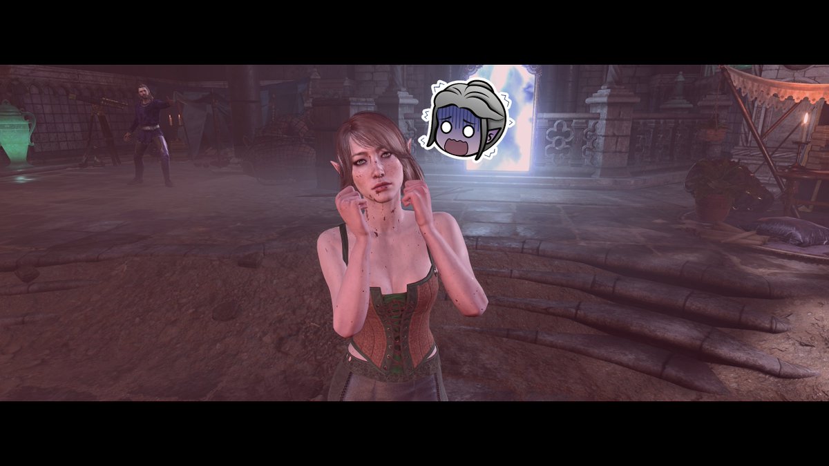 chiramu's tweet image. This camp outfit is so skimpy on females XD #BaldursGate3 When I&apos;m done my Honour Mode I&apos;m also going to work on Photo Mode mods too XD.