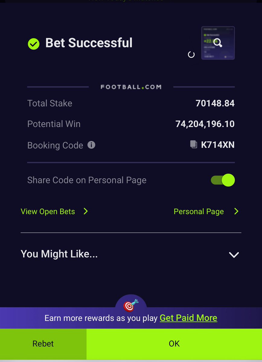 KBXLDX 🔥🔥🔥
33 ODD 

K714XN
600 ODD ( all to finish today) 

Last code for today!!  

Retweet to win today