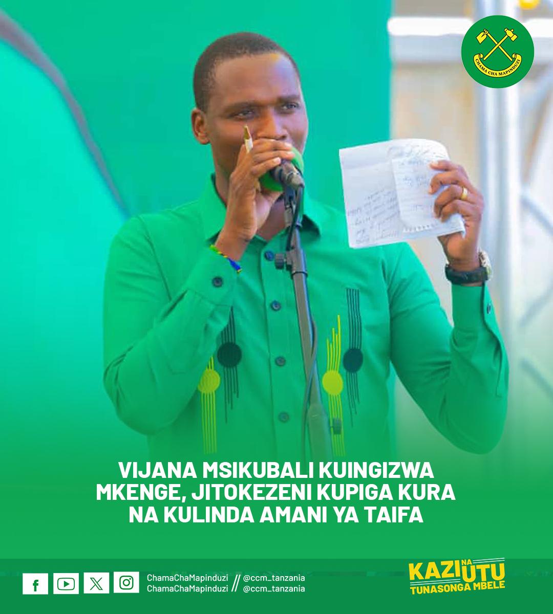 𝗗𝗞𝗧. 𝗦𝗔𝗠𝗜𝗔 𝗔𝗠𝗘𝗜𝗧𝗘𝗡𝗗𝗘𝗔 𝗛𝗔𝗞𝗜 𝗠𝗜𝗥𝗔𝗗𝗜 𝗟𝗨𝗞𝗨𝗞𝗜 𝗬𝗔 𝗠𝗔𝗘𝗡𝗗𝗘𝗟𝗘𝗢 𝗡𝗗𝗔𝗡𝗜 𝗬𝗔 𝗠𝗪𝗔𝗡𝗭𝗔

Mkoa wa Mwanza ni kati ya mikoa ambayo Mgombea Urais wa Tanzania kupitia CCM, Rais Dkt. 𝗦𝗮𝗺𝗶𝗮 𝗦𝘂𝗹𝘂𝗵𝘂 𝗛𝗮𝘀𝘀𝗮𝗻 amewapendelea sana kwa