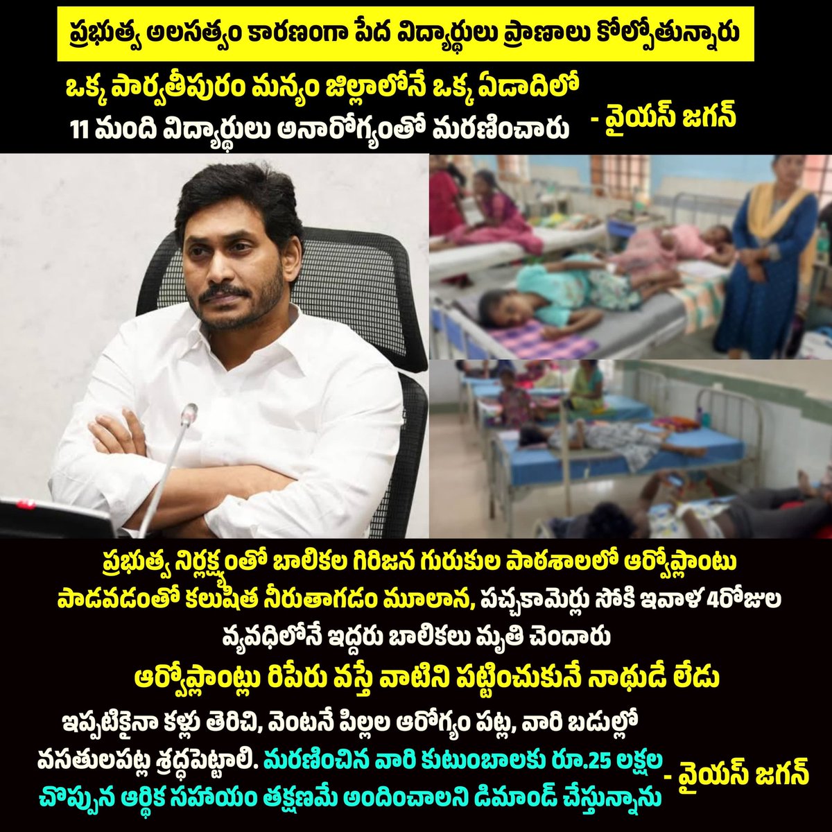 Gopi_YSRCP_'s tweet image. Why is this government not responding #KurupamHealthCrisis
#InHumanAPGov