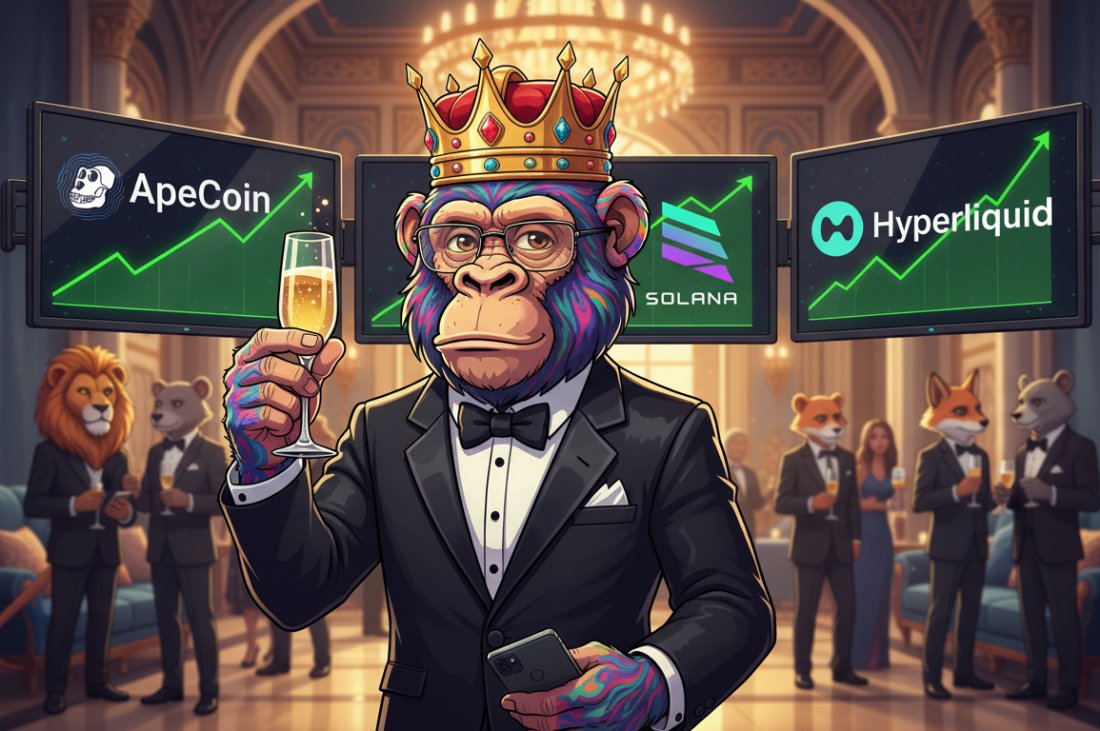 GM! Stay bullish, stay based! 🦍

#ApeCoin #MAYC #BAYC #Solana #Hyperliquid