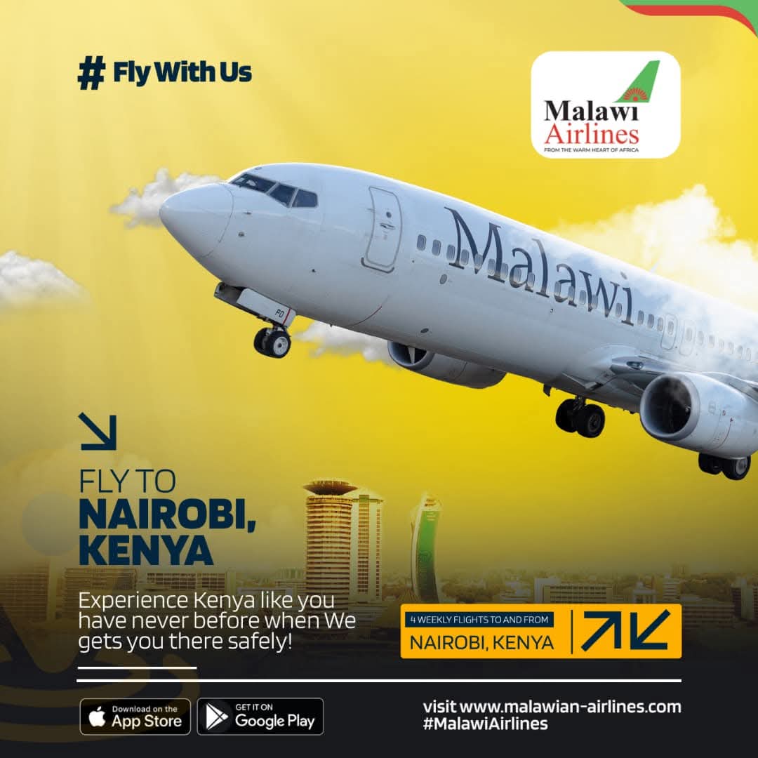 Bizmalawi's tweet image. Soar to Nairobi, Kenya with Malawi Airlines!
Experience Kenya like never before with 4 weekly flights to and from Nairobi.
Safe travels guaranteed!
More info: bizmalawi.com/listing/malawi…
#MalawiAirlines #FlyWithUs #NairobiKenya #TravelMalawi #AfricaTravel
