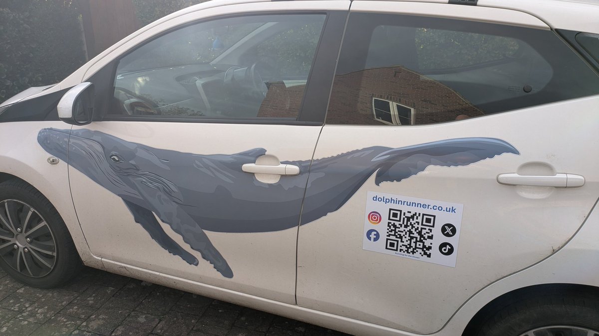 Dolphin_Runner's tweet photo. New car magnetics for when the dolphin attends @parkrunUK

Maybe the QR code will even get some random scans by intrigued passers by 🤔🐬.

#runningfortheocean @whalesorg @EG_Cunningham #ocean #running @Scripps_Ocean https://t.co/2DG0jWq6po