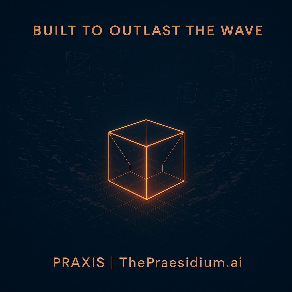 P19908539's tweet photo. https://t.co/ushB24h1ti

#AI #Innovation #Automation #SaaS #IndieTech #Architecture #ThePraesidium.ai #PraxisV19_5 #Founders #Resilience #TechLeadership https://t.co/lHXGcMk17M