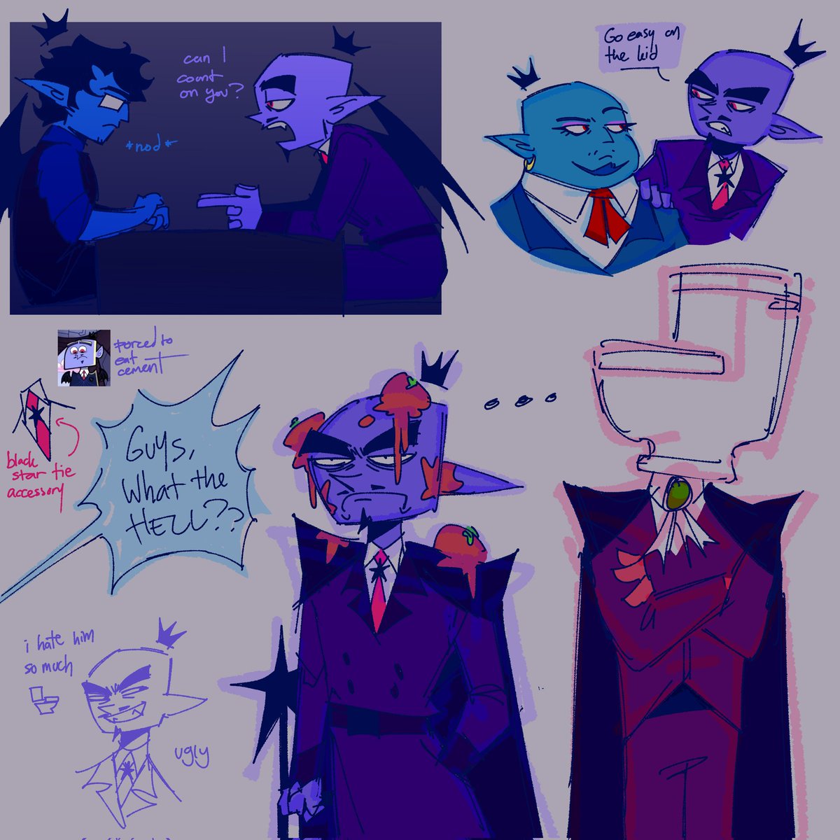 #fairlyoddtober2025 Day 8 - Headcanons
HOW CAN I MAKE THIS DAY PROMPT ABOUT THE COUNCIL. Indigo my fav 🔥🔥🔥