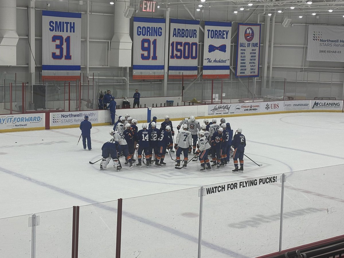 #Isles last skate on LI before season-opener: 