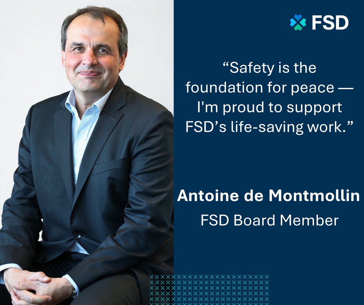 We are honoured to welcome Antoine de Montmollin as a new member of FSD’s Foundation Board. With extensive leadership experience in the financial, industrial, and humanitarian sectors, he brings valuable expertise to our governance team.

View our Board: fsd.ch/en/about-us/ou…