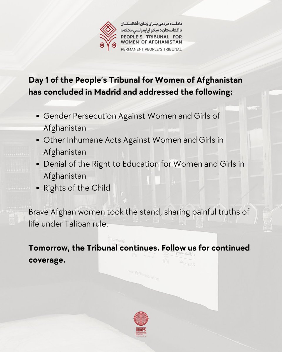 Day 1 of the PTWA has come to an end. The Tribunal will continue tomorrow.