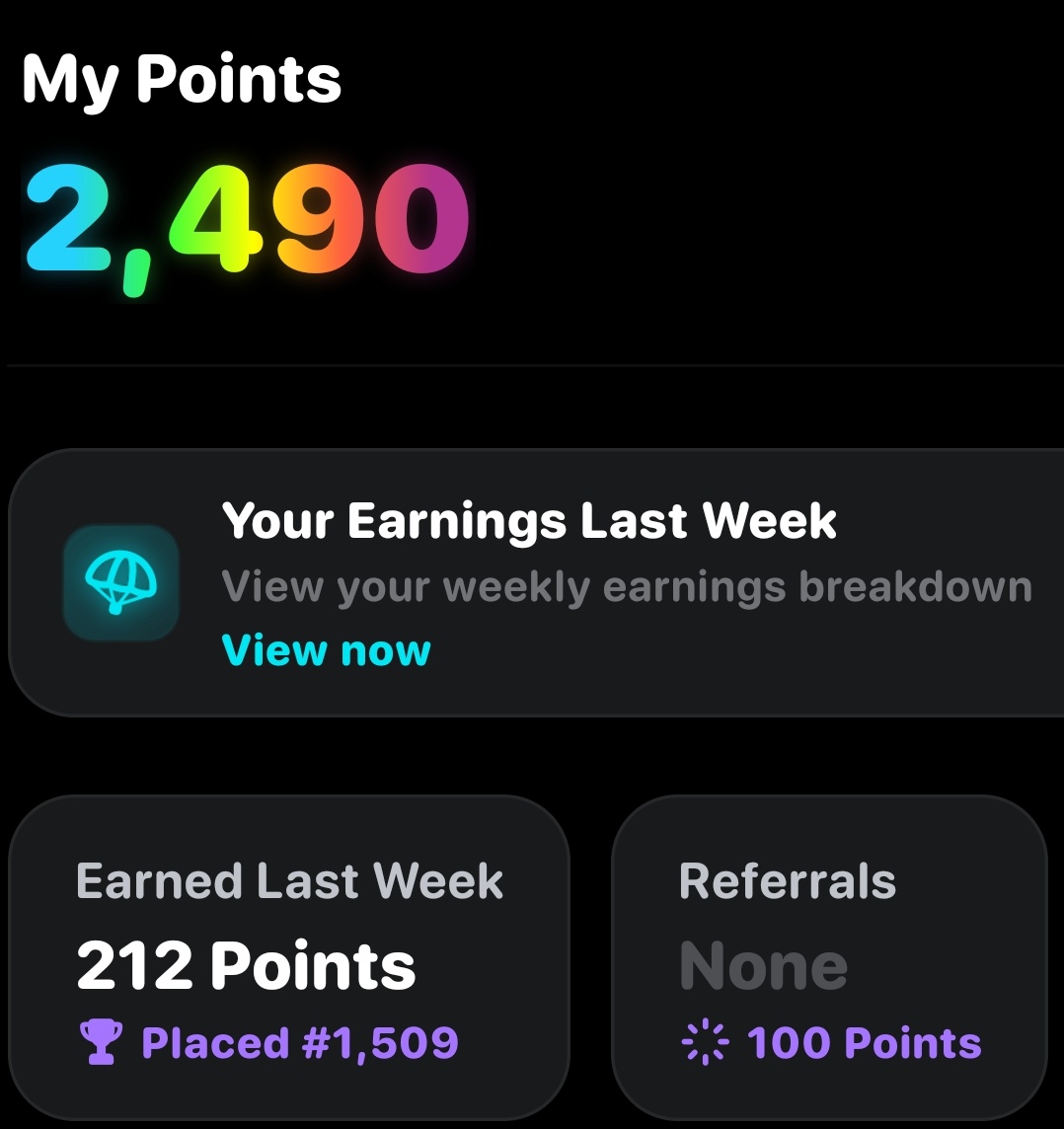 Web3Syed's tweet image. If you are not using @rainbowdotme wallet, Start using it now -
Do Swaps
Do Bridges
Earn points weekly and climb the leaderboard, and get $RNBW token airdrop after TGE
Join from here :-
rainbow.me/points?ref=FWY…