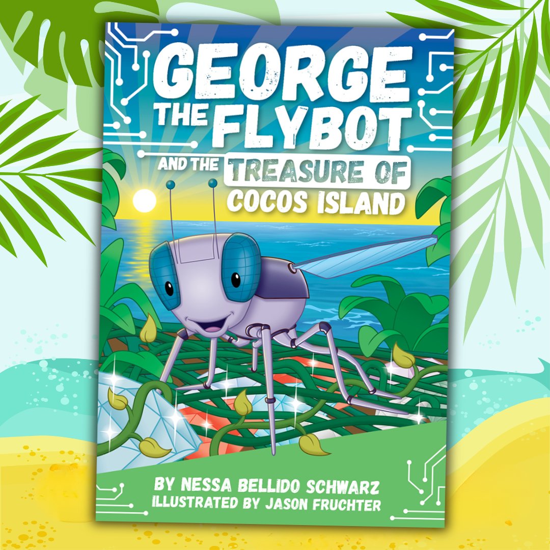 GEORGE the Flybot is off to Cocos Island in Costa Rica to search for pirate treasure! 🌴⚓ With a brave friend, he’s on a mission to help the animals, even if it means trouble with his boss. 🐗💛 Book 4 in the series is full of excitement and adventure. Now available!