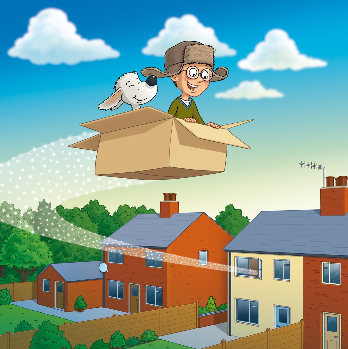 Let's go on an adventure in a flying box with these pals by Robin Davies! 📦

Check out this artist's #portfolio 👉 childrensillustrators.com/Robin/portfolio

#childrensillustrators #childrensbooks #kidlitart
