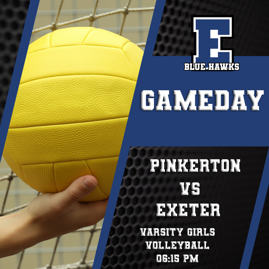 NHIAA Volleyball | Pinkerton at Exeter (D1) at 06:15 PM
Watch it Live on YouTube, youtube.com/@BlueHawkMedia…