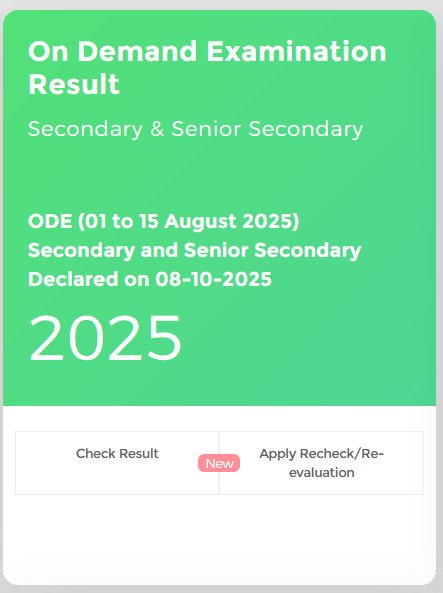 niostwit's tweet image. 📢 Result Declared!
NIOS announces the result of On-Demand Examination (April 2025 Session) held from 1–15 Aug 2025 for Secondary &amp;amp; Sr. Secondary courses.
🔗 results.nios.ac.in
Apply for Recheck/Re-evaluation from 11 Oct (15 days).
#NIOS #OpenSchooling