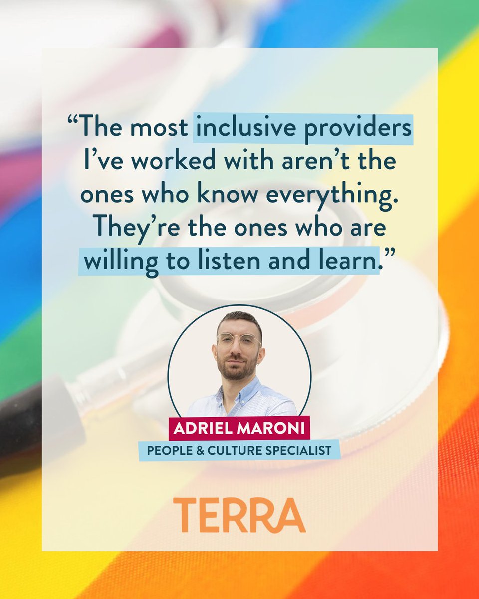 🏳️‍🌈 Clinical expertise is essential, but #InclusiveLanguage plays a vital role in making #LGBTQ+ patients feel safe and respected.

In today's blog, we break down simple, practical ways language can build trust.

terrateamup.com/2025/10/08/inc…

#QueerHealthcare #LanguageAccess