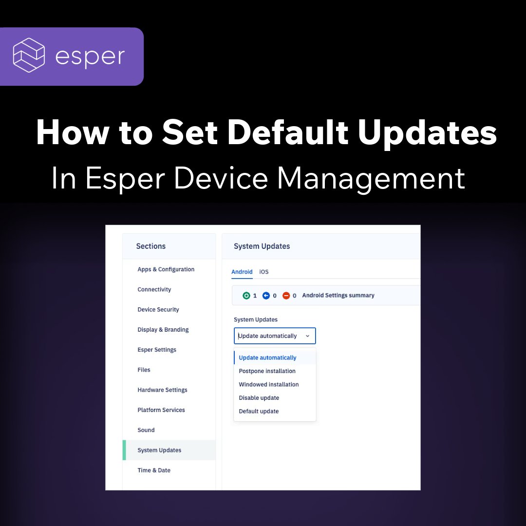 Esperdev's tweet image. For device security, patches are your first line of defense. But don’t you wish those managed devices were easier to update? That’s what Default Updates is for!
Learn how it works 👉 hubs.la/Q03MDT7j0
#SecurityPatches #MDM #EdgeIT #SoftwareUpdates