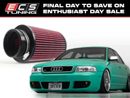 ECSTuning's tweet image. Final Day For Enthusiast Day Deal - DEALS FOR YOUR AUDI

Enjoy up to 62% off for our Enthusiast Day Deals.

Get them soon these deals won&apos;t last!

LIMITED QUANTITIES AT THESE SALE PRICES!

tinyurl.com/35x68cac

#audi #ecstuning