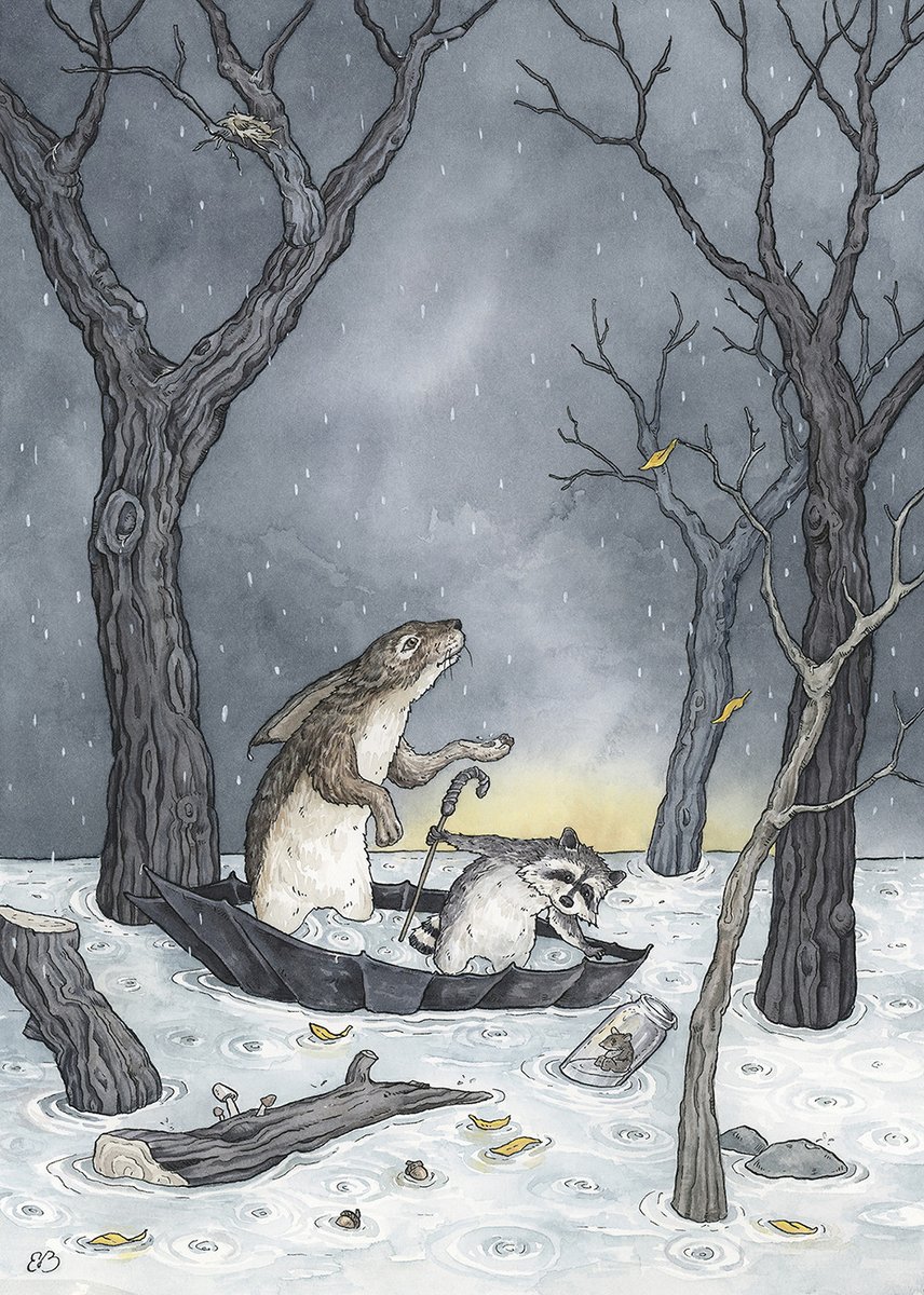 Oh no, these animals by Erin O'Leary Brown need rescuing from the flood! 😱

Check out this artist's #portfolio 👉 childrensillustrators.com/eobrownart/por…

#childrensillustrators #childrensbooks #kidlitart