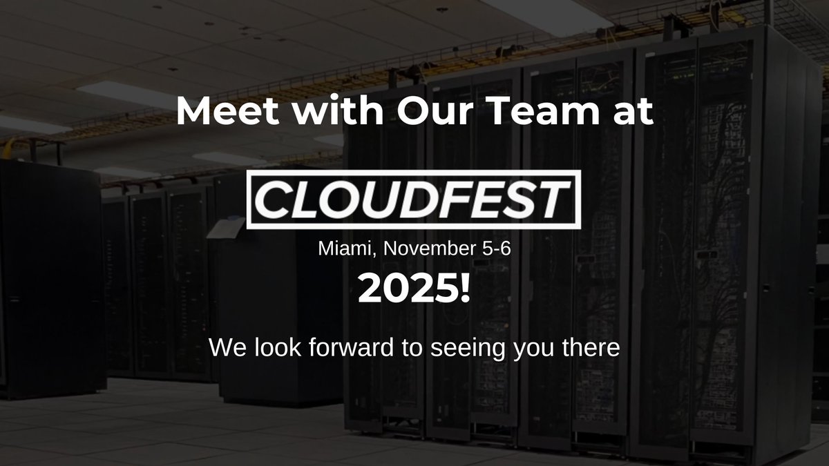 ColoCrossing's tweet image. ColoCrossing will be attending CloudFest in Miami this year, and we’re looking forward to connecting with you! If you’re attending, we’d love to set up a time to meet. 🌐

Schedule a meeting with our team here: zurl.co/J5Jhd 

#Cloudfest #IT #Tech