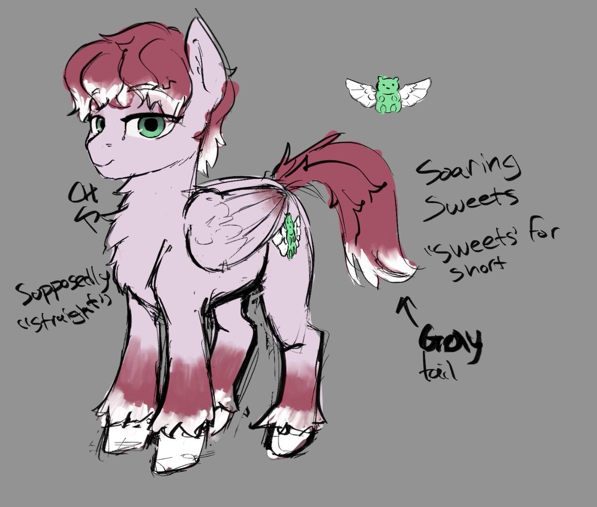 Waaffflesss's tweet photo. Ouuugh, new pony time, please judge him. https://t.co/djJjaGewrY