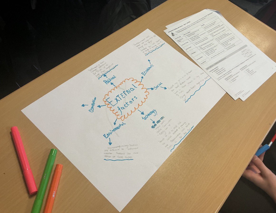 ✨S3 Business spent the morning consolidating their knowledge and understanding of external factors by completing a range of retrieval exercises <a href="/johnpaulacademy/">John Paul Academy</a> <a href="/BusEdJPA/">JPA Business Education</a>. We then started developing our answers using retrieval mapping and notes!