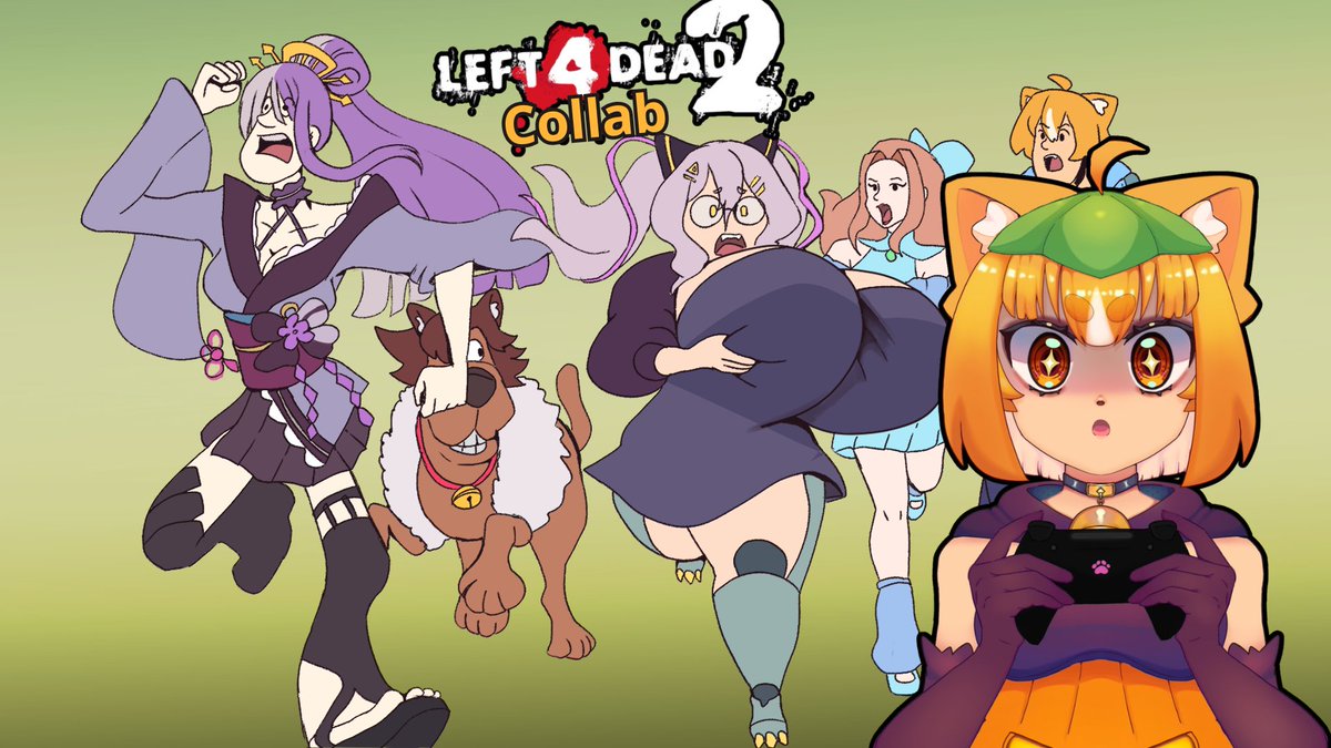 Nyaho! hoy tenemos collab de L4D2 con grandes talentos!
🇲🇽12pm México 
❤️en YT: @/Himeko Nagase con @/Shizune Ishikuro
💜En Twitch: @/ChuwiiVT, @/Marina kisaragi y yo Tapioka96owo 
veanlo en su sitio de preferencia y espero se diviertan✨
- - -
#VtuberES