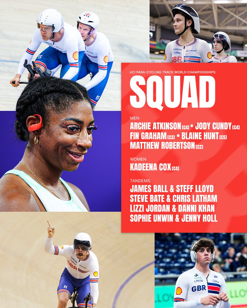 BritishCycling's tweet photo. Introducing our squad for the next week's UCI Para-cycling Track World Championships in Rio, featuring nine Paralympic champs! 🥇 🙌

@UCI_paracycling https://t.co/zkCQogIpiW