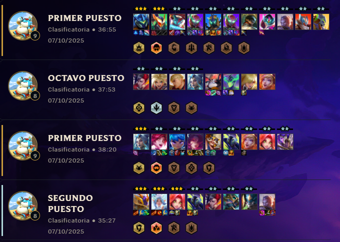 Llevo un par de días jugando al TFT, y hoy lo jugaré en directo por primera vez. 

Soy malísimo pero tengo una filosofía clara, bufón o leyenda, top1 o top8, quedar 3-6 es de tibios, de antishow. 

A las 20:00h o así en twitch después de un ratito de shadowverse.