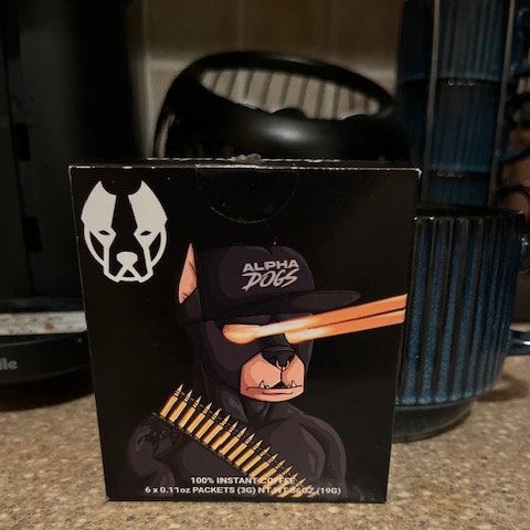 The <a href="/ApeAlphaDogs/">ALPHA DOGS</a>  Coffee,  David Taylor Blend just landed ☕️ Had my first cup, and wow… bold, strong, and full of bite.  Just like the <a href="/ApeAlphaDogs/">ALPHA DOGS</a>  🐺💪