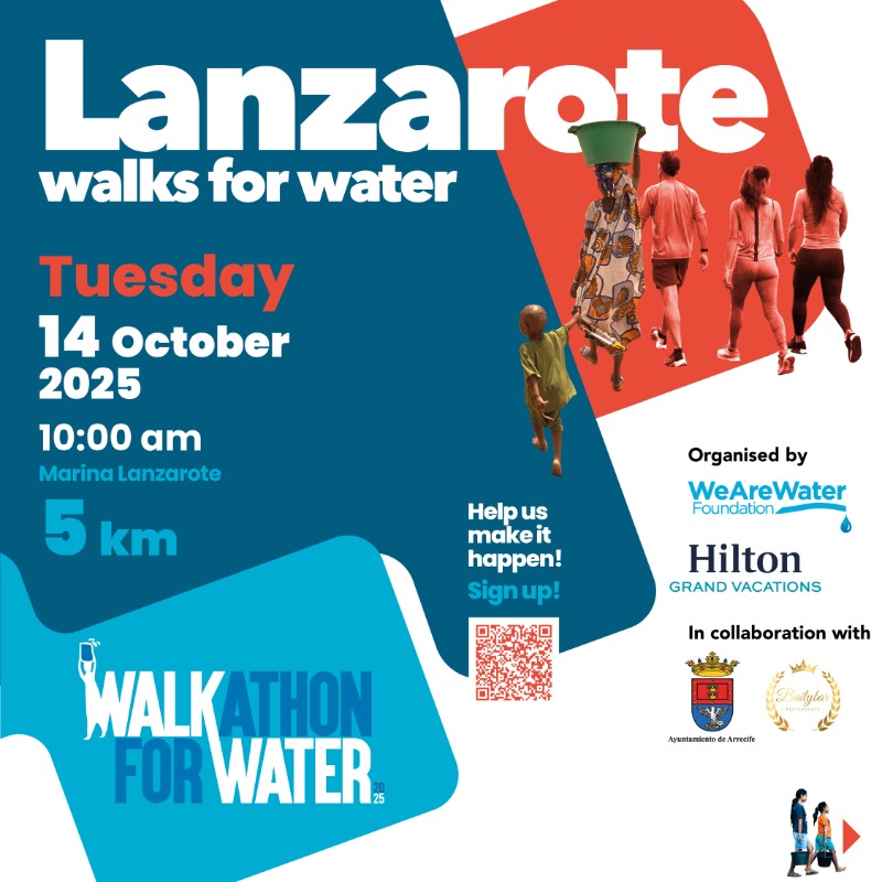 wearewater's tweet photo. The last #WalkathonsForWater in Spain are here! 🇪🇸

🌋 Lanzarote – Oct 14
🌴 Adeje – Oct 15
🌊 Benalmádena – Oct 30
🏝️ Gran Canaria – Nov 21

Different places, one mission: safe water for all. 💧