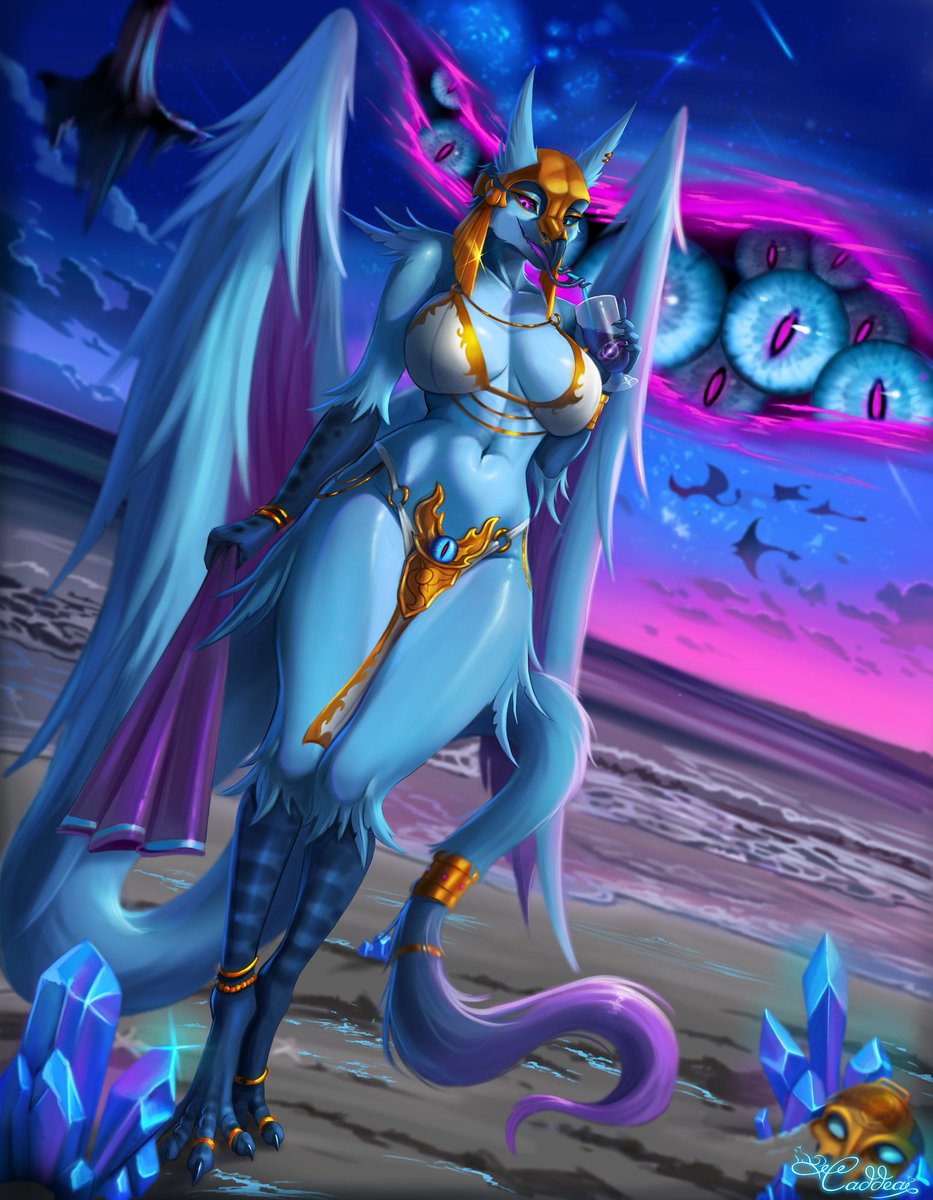 A Greater Daemon of Tzeentch in an interesting guise

#furryartwork #warhammer40k