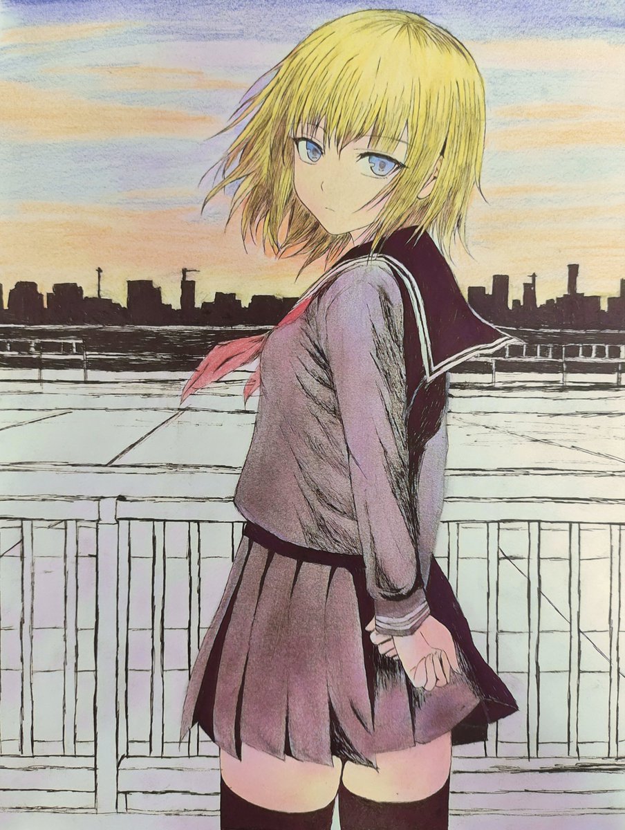 gdx123138's tweet image. #BLACKSOULS 
#BLACKSOULS2 
Student red hood，I spent all my vacation painting this picture😞