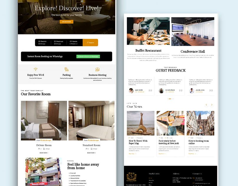 ImpactxDig69207's tweet image. 💻 Just launched a modern, responsive hotel website 🏨
✅ Boosted visibility
✅ Increased direct bookings
✅ Seamless UX with WhatsApp integration
Clean, fast &amp;amp; built to convert.
#WebDesign #WebDevelopment #HotelWebsite #UIUX #EcommerceDesign #BusinessGrowth