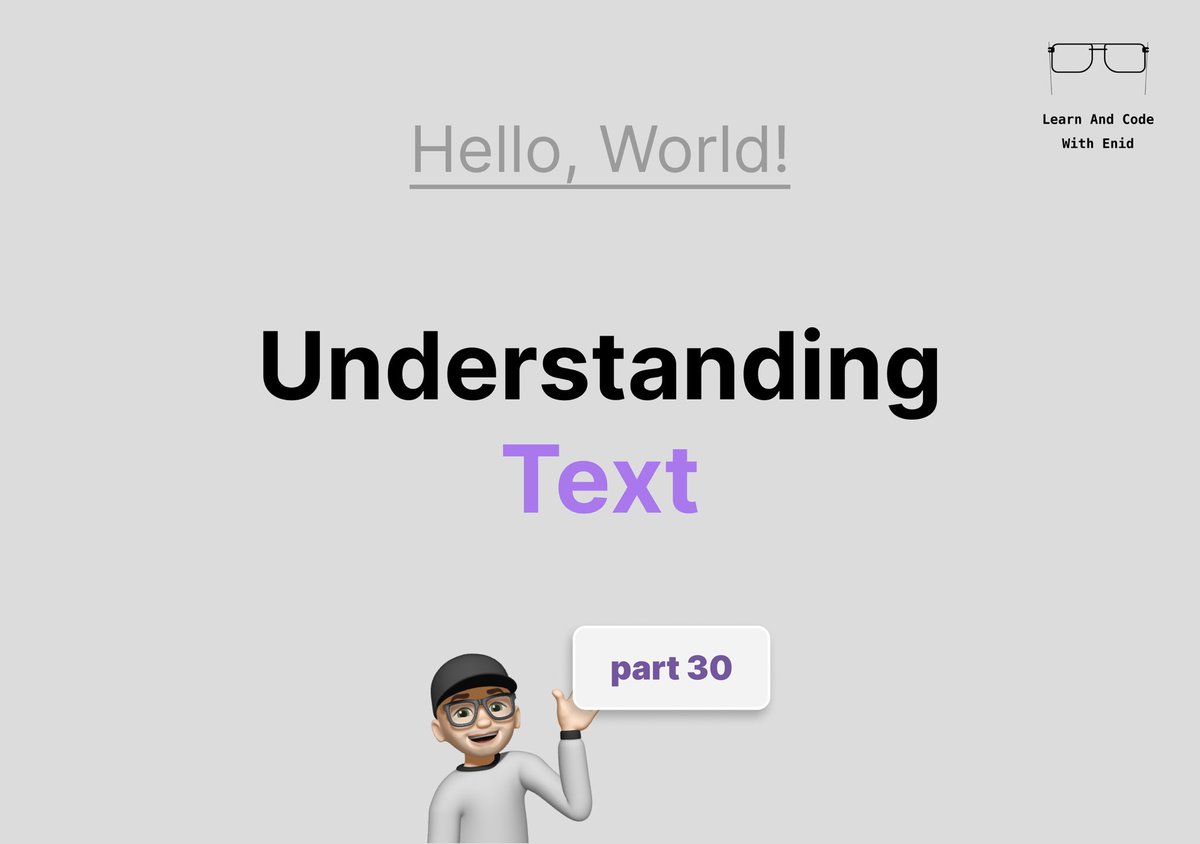 ios_dev_alb's tweet image. SwiftUI - Understanding Text (Part 30) is now available to LACWE members 🎉

4 new visuals

→ learnandcodewithenid.com