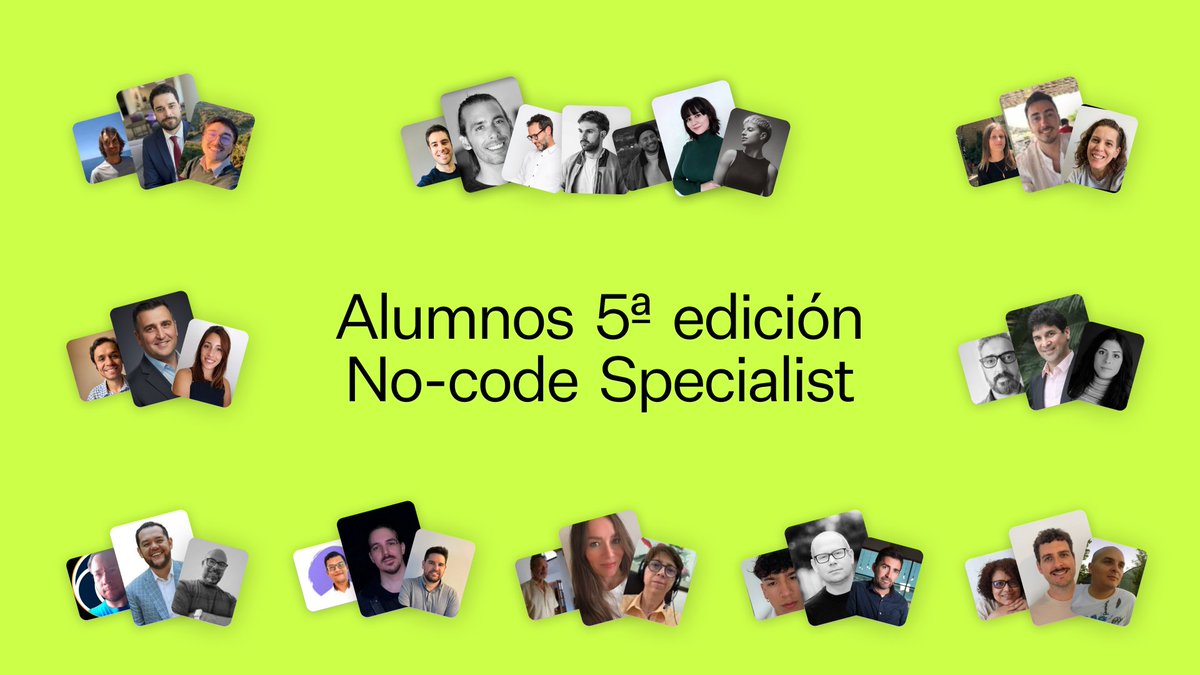 nocodehackers's tweet image. 🔥 ¡La semana pasada arrancamos la 5ª edición del No-code Specialist en @nocodehackers!
La comunidad sigue creciendo y esta vez lo hacemos a lo grande: 35 personas han confiado en nosotros para seguir creciendo como profesionales y convertirse en los makers del futuro. 🚀…