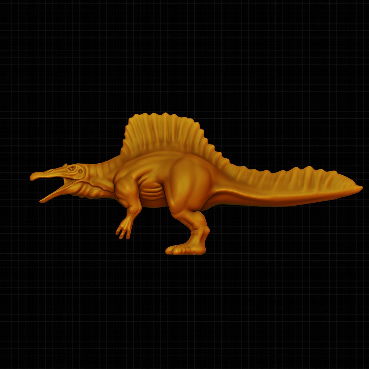 fox_3dmodeling's tweet image. 第二弾のアセット用にスピノサウルスを準備中です！
完成までお待ちください！
#blender #b3d #3DCG