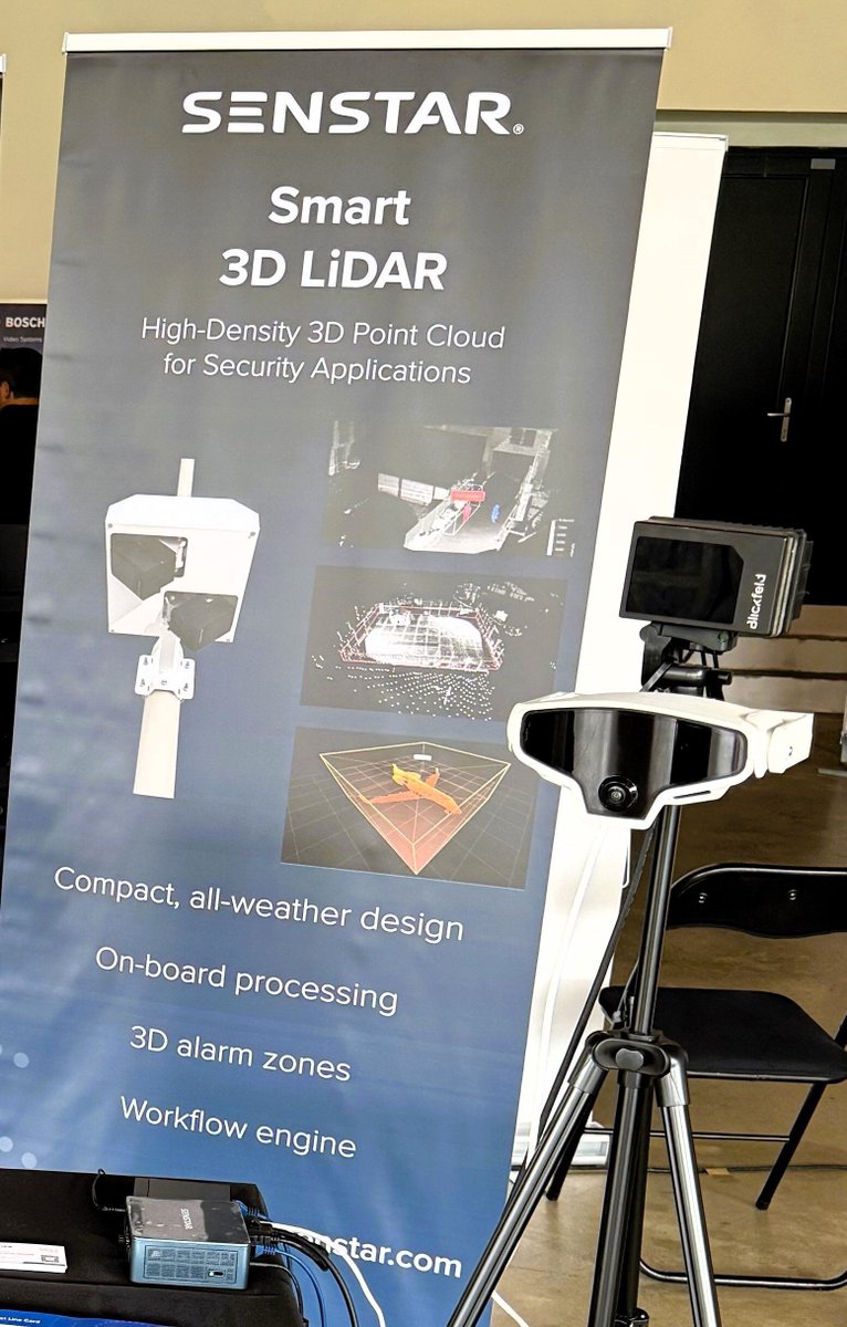 SenstarCorp's tweet image. Olá from Lisbon!
Senstar’s Ricardo Mendes is on the ground at today’s EET Spain event and ready to chat all things perimeter security. Swing by to check out the Smart 3D LiDAR and our game-changing #Senstar MultiSensor Cascade Plus.
See you there!

#SecuritySolutions