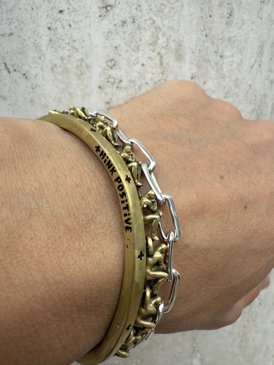 Plus Cuff, Thinker Chain, and Simple Chain stack. LucasPlus.com