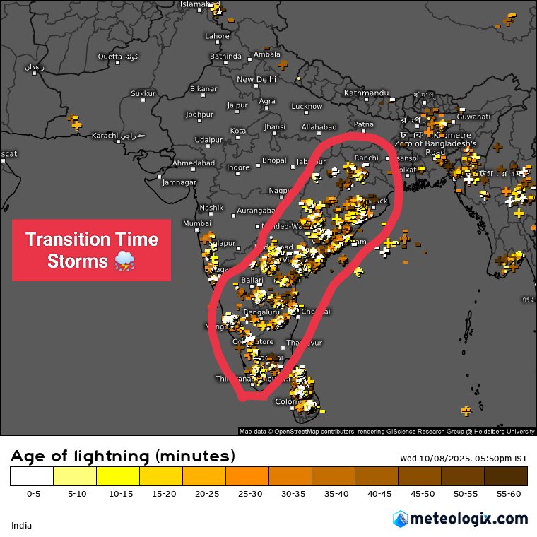 TNW_2020's tweet image. LWD Storms Across India ⛈️
#Transition #ThunderStorms
#TNRains