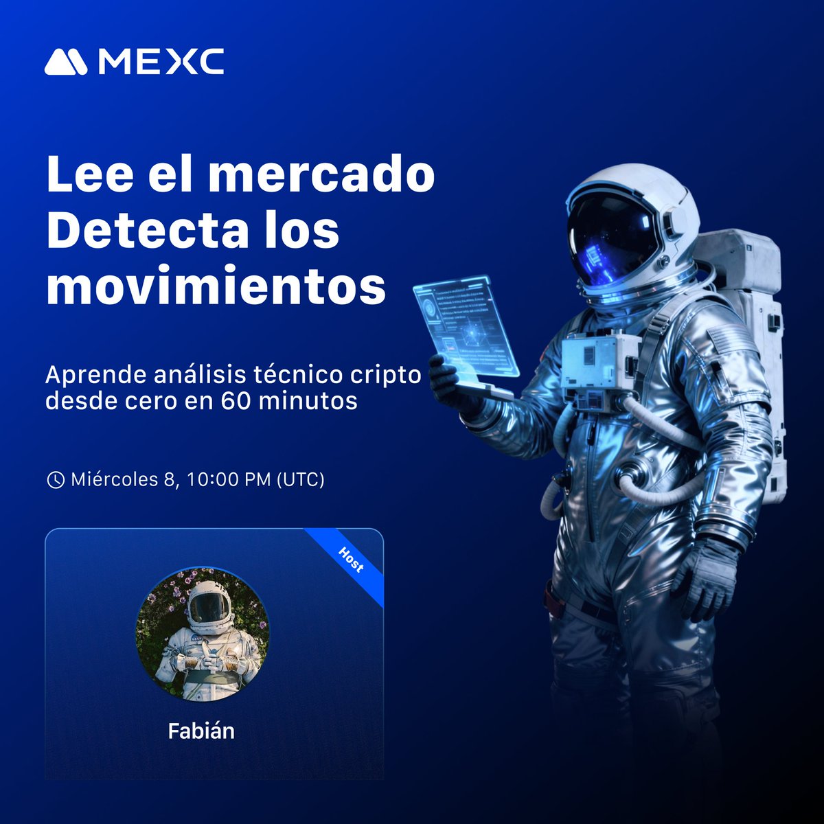 MEXCespanol's tweet image. Clase 1: Fundamentos rápidos y análisis técnico desde cero
Hoy damos comienzo al ciclo de clases de trading de MEXC.
Aprendé a entender el mercado cripto en pocos minutos y a leer gráficos desde cero.
✨ Transmisión en vivo por:
🎙 YouTube: youtube.com/watch?v=H8p4F-…
🎙 Twitch:…