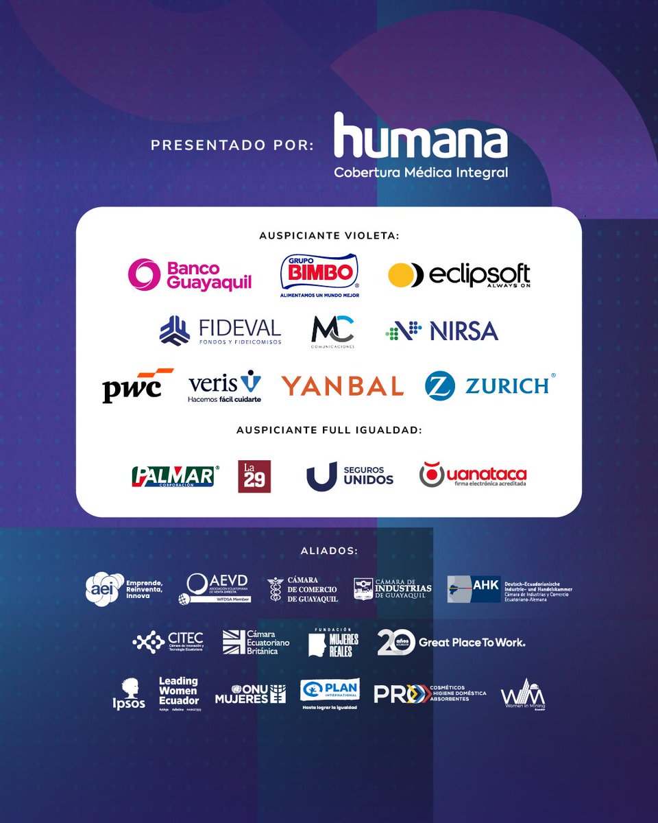 Te invitamos a ser parte de una conversación que enciende el cambio: el Violeta Summit Guayaquil 2025. 
📅 Fecha: 29 de octubre de 2025
📍 Lugar: Hilton Colón Guayaquil
👉🏻 Regístrate: forms.gle/kv7F3bukVH39Pa…