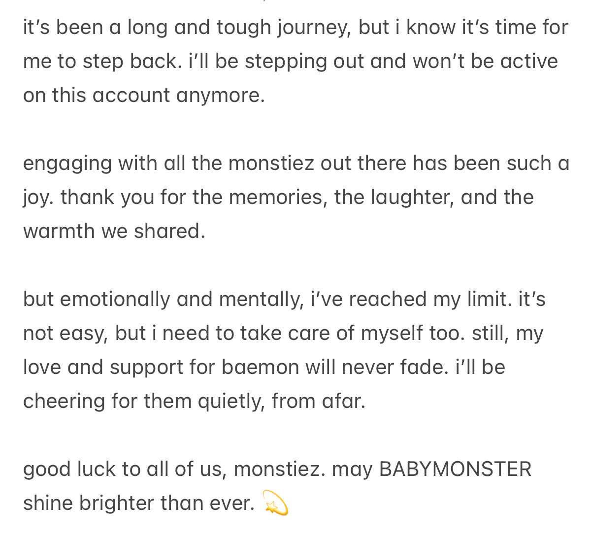 enamibaeby's tweet photo. love you, babymonster! (but im out. byeee!) https://t.co/OEWjbZOHmi